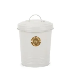 Scruffs Cantina 2L Steel Storage Treat Tin Set Light Grey Outlet
