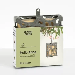 Pet Dream House Singing Friend Anna Recycled Suet Block Feeder New