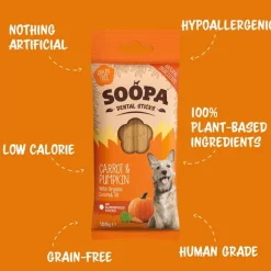 Soopa Carrot & Pumpkin Dental Sticks 100g Clearance