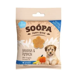Soopa Puppy Banana & Pumpkin Bites 50g Hot