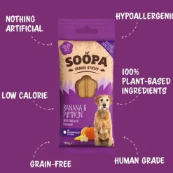 Soopa Senior Banana & Pumpkin Sticks 100g Clearance
