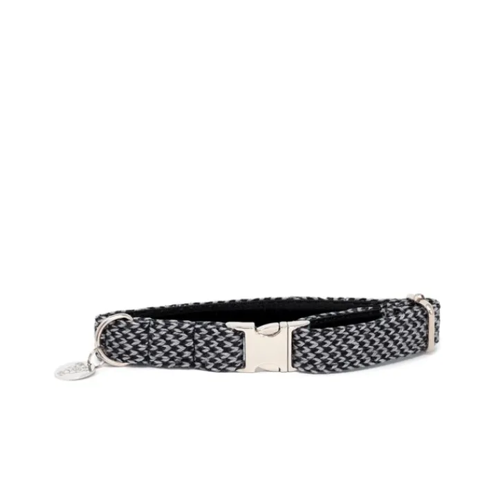 Stocky & Dee Dog Collar Black & Grey Outlet
