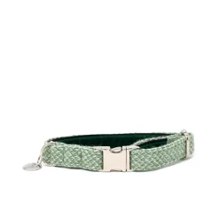 Stocky & Dee Dog Collar Green & Dove Fashion