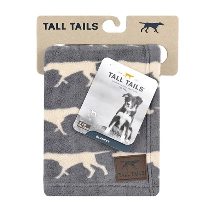 Tall Tails Charcoal Pet Fleece Blanket Medium Outlet