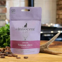 The Innocent Hound The Innocent Cat Red Deer Venison slices Cat Treats 70g Sale