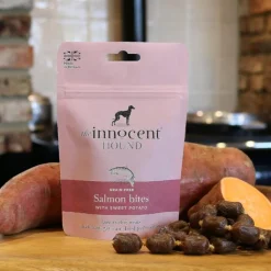 The Innocent Hound Salmon Bites with Sweet Potato Dog Treats 70g New