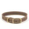 Ancol Timberwolf Leather Dog Collar Sable Best