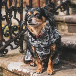 Trespaws Charly Grey Dog Camo Dog Coat New