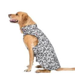 Trespaws Charly Grey Dog Camo Dog Coat New