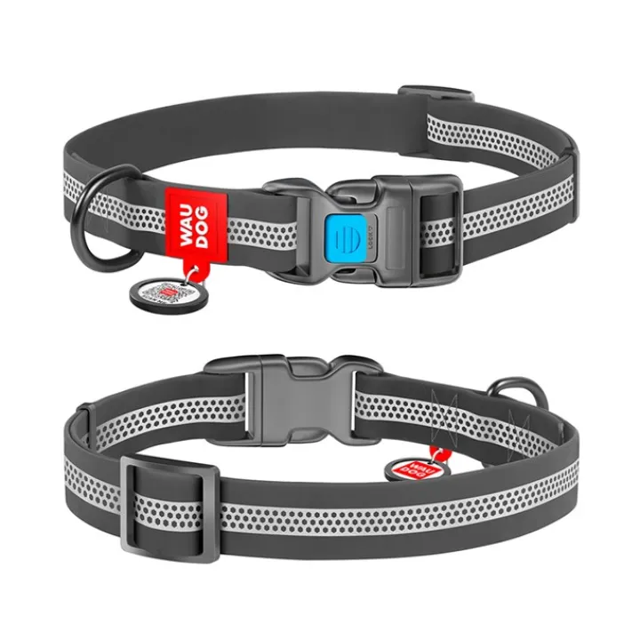 WAUDOG Collartex Dog Collar Grey Outlet