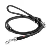 WAUDOG Leather Adjustable Dog Lead Black New