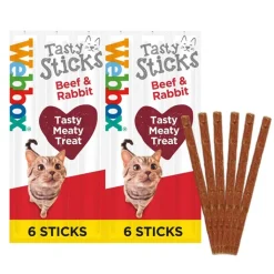 Webbox Delight Sticks Beef & Rabbit Cat Treats 32g Online