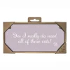 Magnet & Steel Yes I Do Need All Of These Cats Wood Rectangle Sign Online