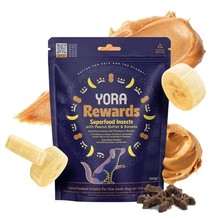 Yora Rewards Insect Protein Peanut Butter & Banana Dog Treats Best
